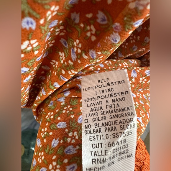 She + Sky boho floral Blouse - Picture 6 of 6